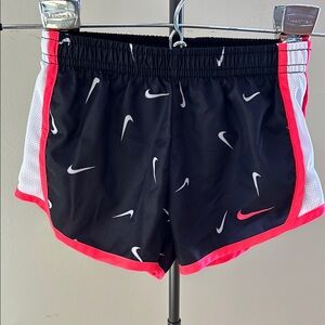 Nike Black and Pink Athletic Shorts